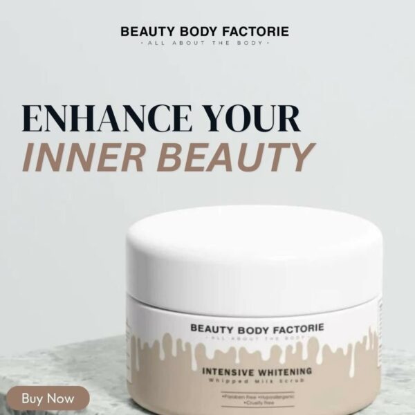 Beauty Body Factorie – Intensive Whitening Whipped Milk Scrub
