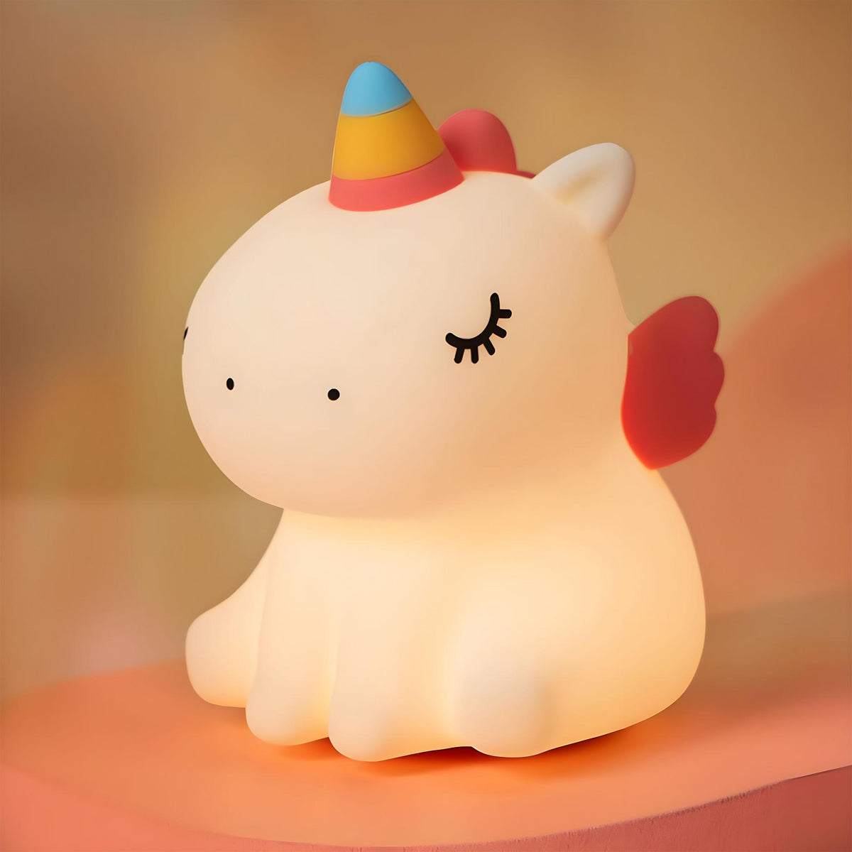 Sitting Unicorn Silicone Lamp β Cute Kids Night Light