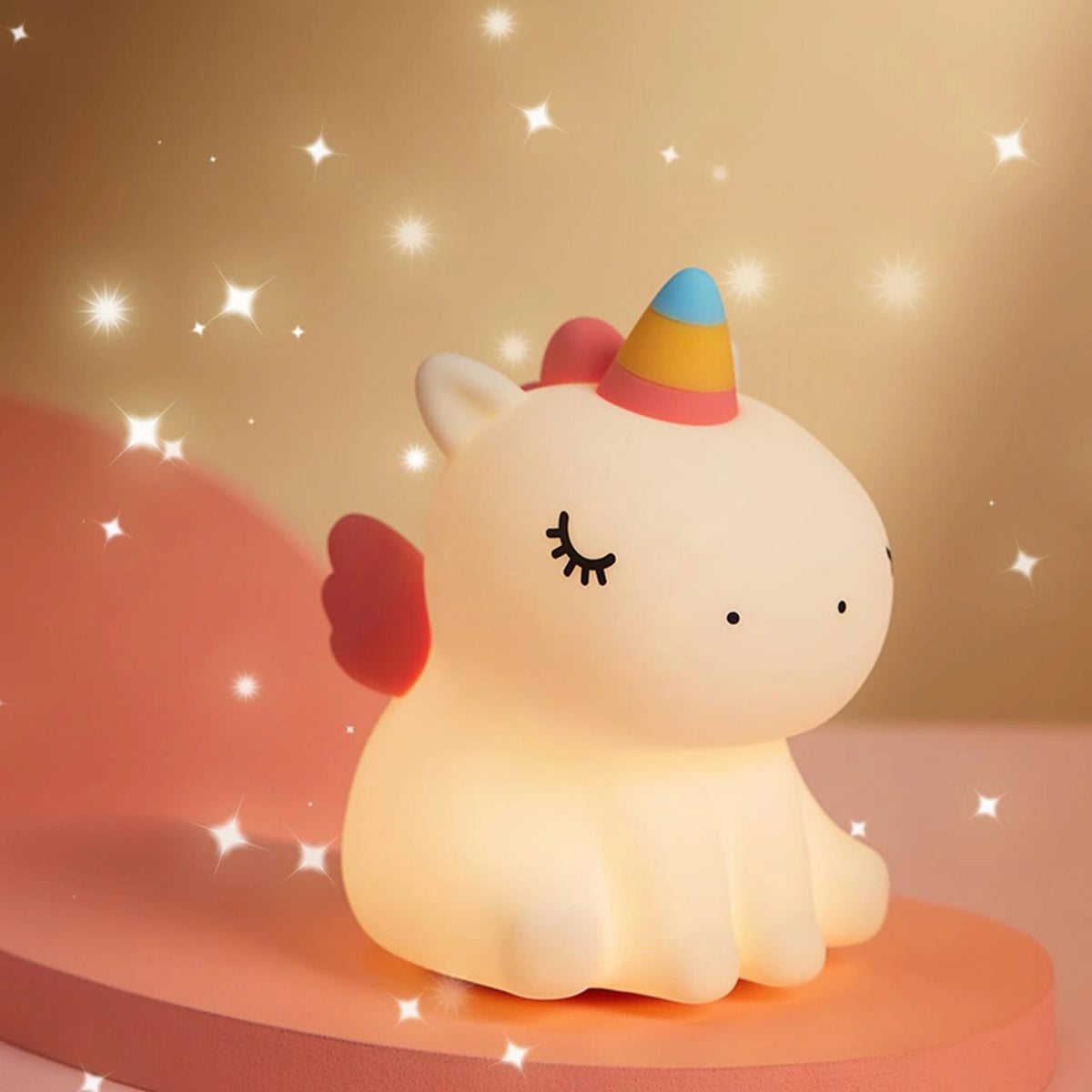 Sitting Unicorn Silicone Lamp – Cute Kids Night Light