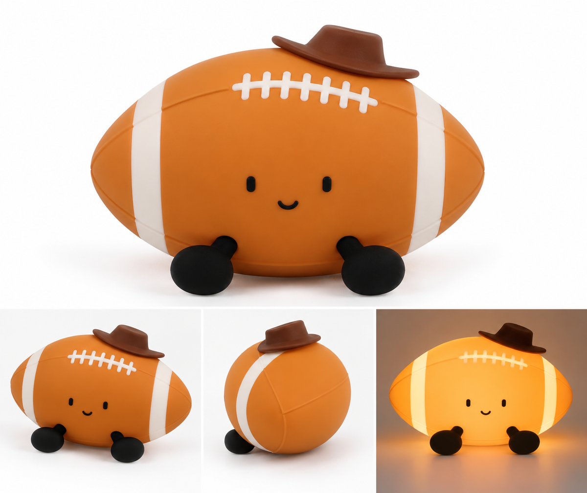 Rugby Silicone Night Light – Cute Kids’ Bedside Lamp