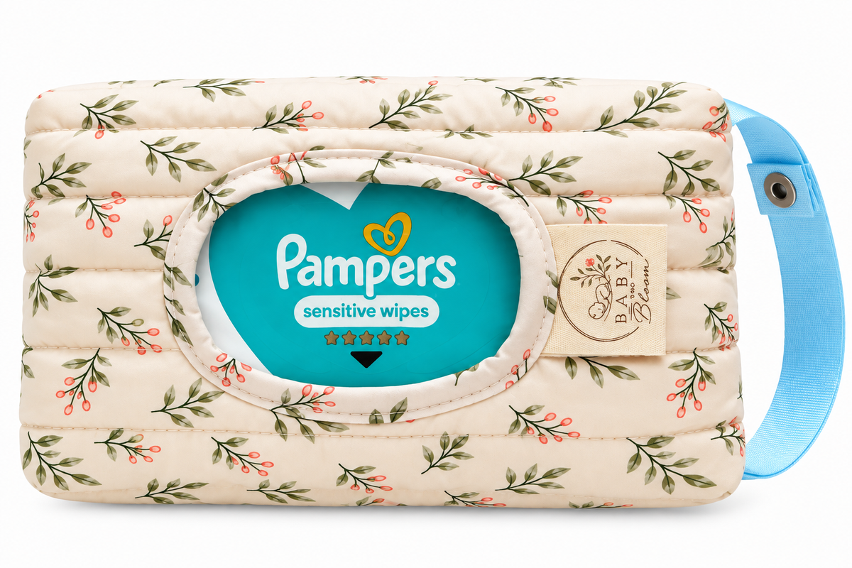 Baby Wipe Bag | Reusable Wet Wipe Pouch - Blue