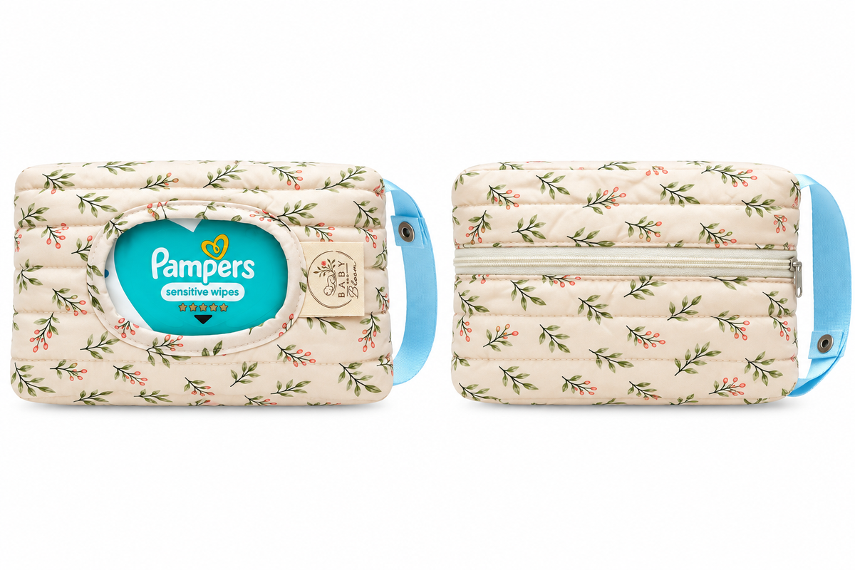 Baby Wipe Bag | Reusable Wet Wipe Pouch - Blue