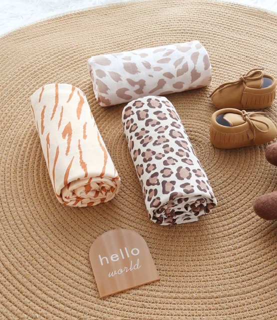 Bamboo Muslin Baby Swaddles