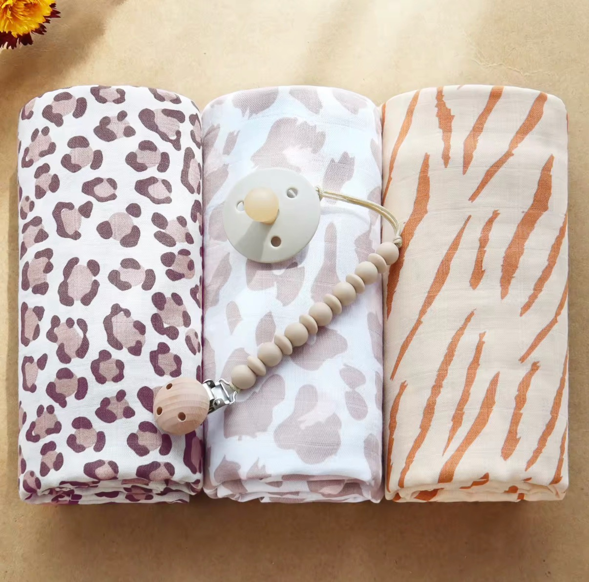 Bamboo Muslin Baby Swaddles