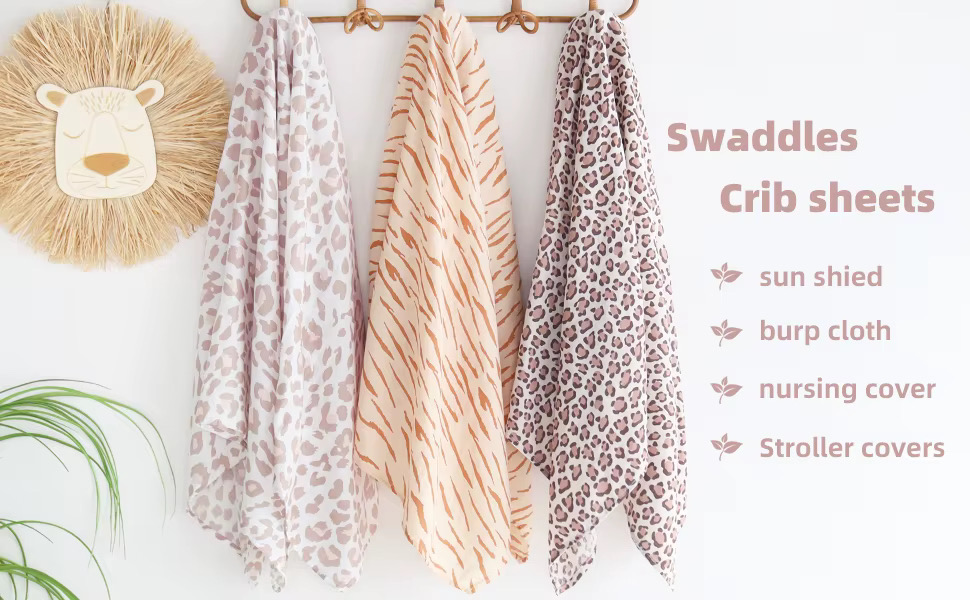 Bamboo Muslin Baby Swaddles