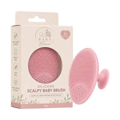 Baby and Bloom Silicone Scalpy Baby Brush | Gentle Scalp & Bath Brush