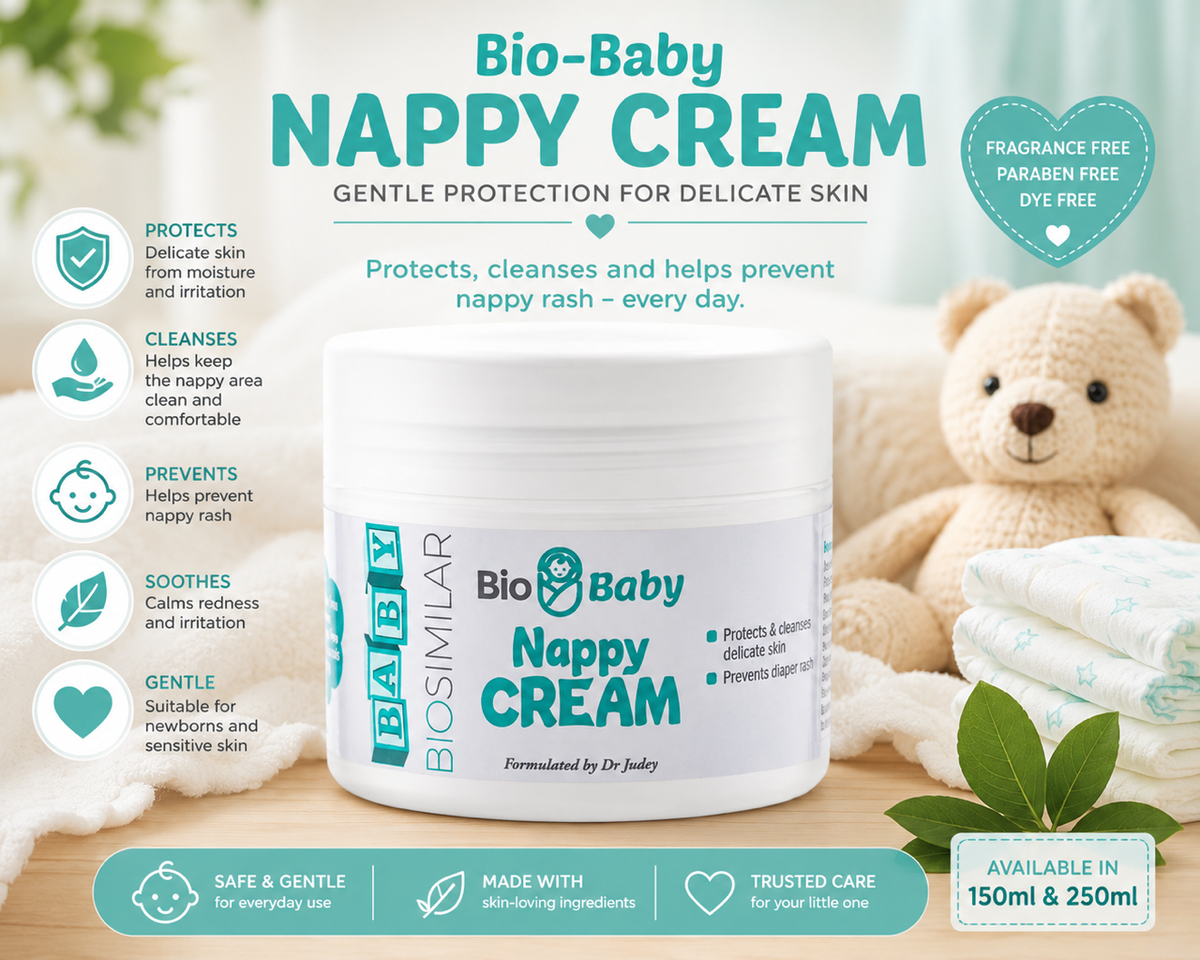Bio-Baby Nappy Cream 150ml / 250ml | Gentle Barrier Cream for Nappy Rash Protection