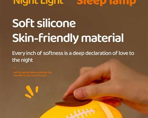 Rugby Silicone Night Light – Cute Kids’ Bedside Lamp