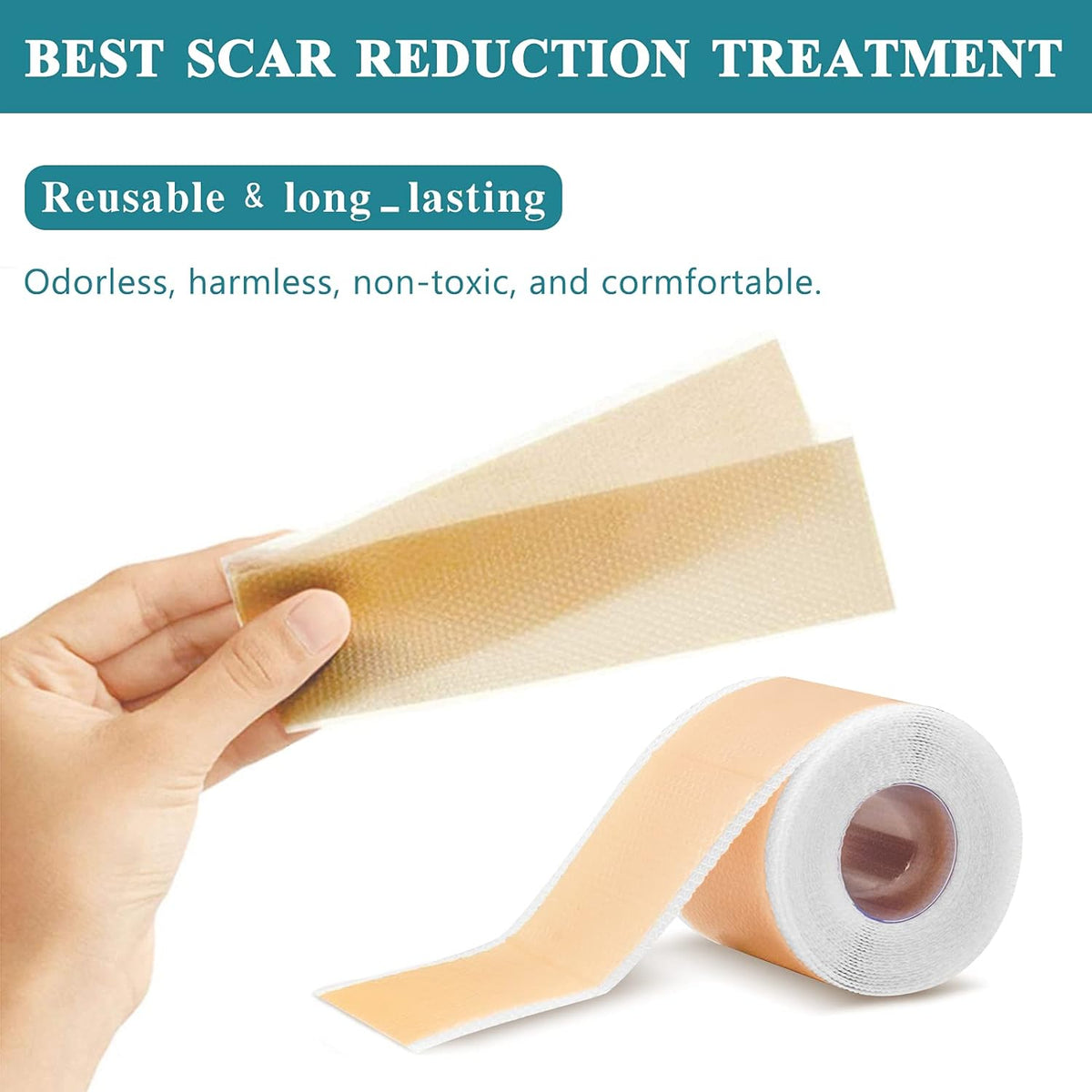 Silicone Scar Sheet 4cm x 1.5m | Medical Grade Scar Removal Tape